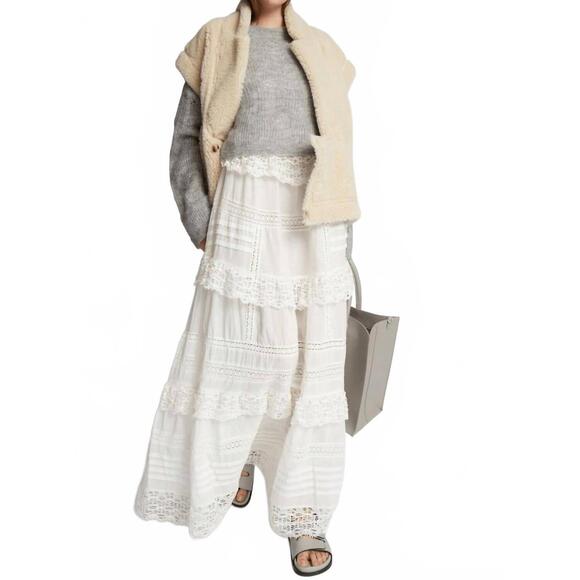 NEW MUNTHE fuenta maxi dress in white